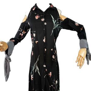 Jaase | Long Sleeve Cold Shoulder High-Low Dress | Sz XS